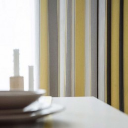 Cortina Jacquard Moderna Nórdica, Hecha A Medida, Con Rayas En Contraste, Para Sala De Estar, Dormitorio Y Estudio.