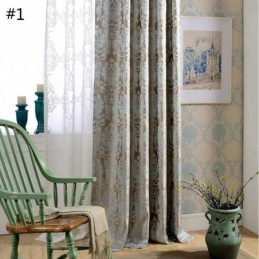 Cortina Opaca De Lujo De Damasco Jacquard Para Dormitorio, Hecha A Medida, De Estilo Europeo Max.