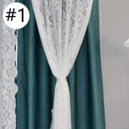 Cortina Opaca De Estilo Nórdico Hecha A Medida Con Hilo De Tela Jacquard Vegetal Integrado