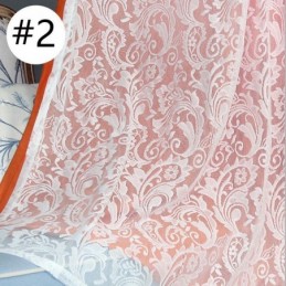 Cortina Opaca De Estilo Nórdico Hecha A Medida Con Hilo De Tela Jacquard Vegetal Integrado