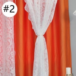 Cortina Opaca De Estilo Nórdico Hecha A Medida Con Hilo De Tela Jacquard Vegetal Integrado