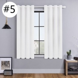 Cortinas Opacas De Color Liso Estilo Nórdico Para Sala De Estar Y Dormitorio