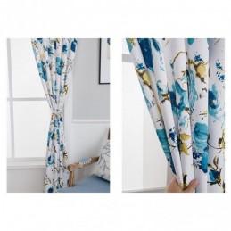 Cortinas Opacas Estampadas Con Diseño Floral De Estilo Nórdico Para Sala De Estar Y Dormitorio.