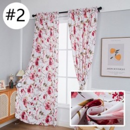 Cortinas Opacas Estampadas Con Diseño Floral De Estilo Nórdico Para Sala De Estar Y Dormitorio.