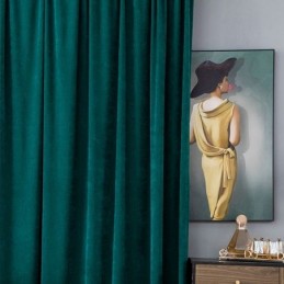 Cortinas Opacas De Chenilla De Color Liso, Estilo Nórdico, Para Sala De Estar Y Dormitorio.