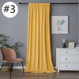 Cortinas Opacas De Chenilla De Color Liso, Estilo Nórdico, Para Sala De Estar Y Dormitorio.