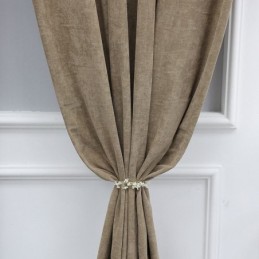 Cortina Opaca De Chenilla De Color Liso, Hecha A Medida, Estilo Nórdico, Para Sala De Estar Y Dormitorio.