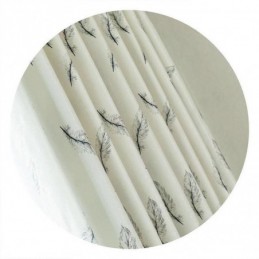 Cortinas Opacas Con Estampado De Plumas Nórdicas Para Sala De Estar Y Dormitorio