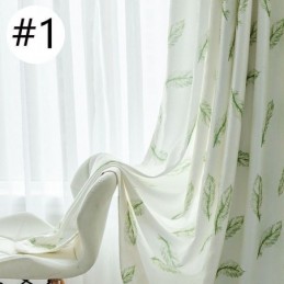 Cortinas Opacas Con Estampado De Plumas Nórdicas Para Sala De Estar Y Dormitorio