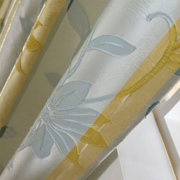 Cortinas Opacas Nórdicas Con Diseño Floral De Jacquard, Hechas A Medida Para Sala De Estar Y Dormitorio.