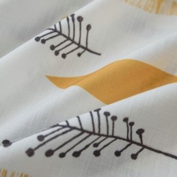 Cortina Opaca De Protección Ambiental, Hecha A Medida, Estilo Americano, Con Estampado De Hojas, Para Oscurecer La Habitación De