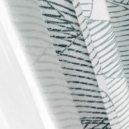 Cortina Opaca Nórdica Hecha A Medida Con Estampado De Hojas Para Sala De Estar Y Dormitorio