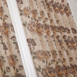 Cortinas Opacas Estilo Americano De Algodón Con Estampado Floral Para Ventana