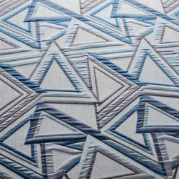 Cortina Opaca De Lino Hecha A Medida, Estilo Nórdico Geométrico Jacquard Para Sala De Estar Y Dormitorio.