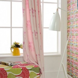 Cortina Opaca Hecha A Medida Con Diseño De Flores Nórdicas De Jacquard Para Sala De Estar Y Dormitorio.