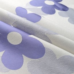 Cortina Opaca Hecha A Medida Con Diseño De Flores Nórdicas De Jacquard Para Sala De Estar Y Dormitorio.