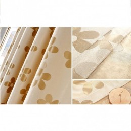 Cortina Opaca Hecha A Medida Con Diseño De Flores Nórdicas De Jacquard Para Sala De Estar Y Dormitorio.