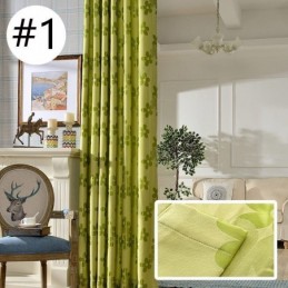 Cortina Opaca Hecha A Medida Con Diseño De Flores Nórdicas De Jacquard Para Sala De Estar Y Dormitorio.