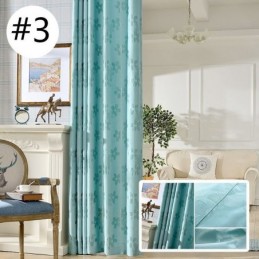 Cortina Opaca Hecha A Medida Con Diseño De Flores Nórdicas De Jacquard Para Sala De Estar Y Dormitorio.