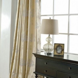 Cortinas Opacas De Estilo Europeo Con Diseño Floral De Jacquard, Hechas A Medida Para Sala De Estar Y Dormitorio.