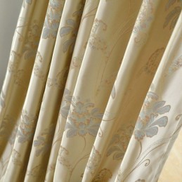 Cortinas Opacas De Estilo Europeo Con Diseño Floral De Jacquard, Hechas A Medida Para Sala De Estar Y Dormitorio.