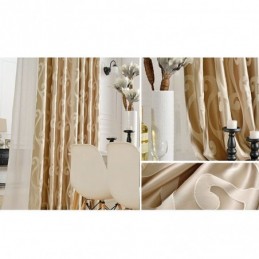 Cortina Opaca Hecha A Medida, Estilo Nórdico Jacquard Para Sala De Estar Y Dormitorio.