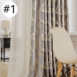 Cortina Opaca Hecha A Medida, Estilo Nórdico Jacquard Para Sala De Estar Y Dormitorio.