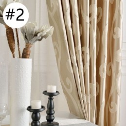 Cortina Opaca Hecha A Medida, Estilo Nórdico Jacquard Para Sala De Estar Y Dormitorio.