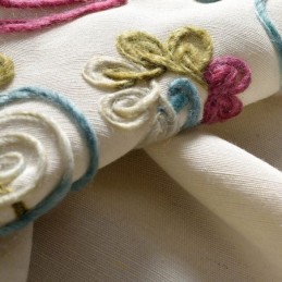 Cortinas Opacas De Estilo Nórdico De Polialgodón Bordadas Para Sala De Estar Y Dormitorio