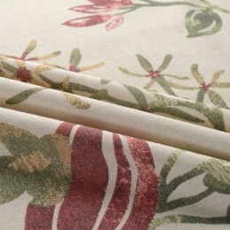 Cortina Opaca Nórdica De Lino Y Algodón, Hecha A Medida, Con Estampado De Plantas Para Sala De Estar Y Dormitorio.