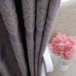 Cortina Opaca Europea Hecha A Medida, Cortina Jacquard Para Sala De Estar Y Dormitorio.
