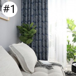 Cortina Opaca Europea Hecha A Medida, Cortina Jacquard Para Sala De Estar Y Dormitorio.
