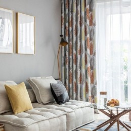Cortinas Opacas Nórdicas Con Estampado De Hojas De Helecho Para Sala De Estar Y Dormitorio