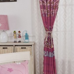 Cortinas Opacas De Algodón Con Estampado De Gatitos Para Niños, Ideal Para Sala De Estar Y Dormitorio.