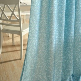 Cortina Opaca De Algodón Hecha A Medida Con Estampado Floral Nórdico Para Sala De Estar Y Dormitorio