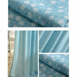 Cortina Opaca De Algodón Hecha A Medida Con Estampado Floral Nórdico Para Sala De Estar Y Dormitorio
