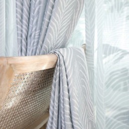 Cortina Opaca Con Estampado De Hojas, Hecha A Medida, Estilo Nórdico, Para Sala De Estar Y Dormitorio.