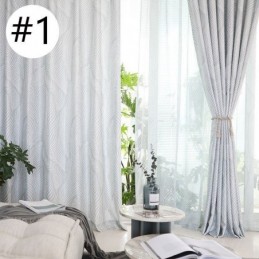 Cortina Opaca Con Estampado De Hojas, Hecha A Medida, Estilo Nórdico, Para Sala De Estar Y Dormitorio.