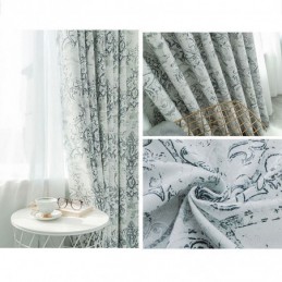 Cortinas Opacas Con Estampado Nórdico Para Sala De Estar Y Dormitorio