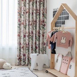 Cortinas Opacas Nórdicas Con Estampado De Plantas Para Sala De Estar Y Dormitorio