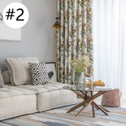 Cortinas Opacas Nórdicas Con Estampado De Plantas Para Sala De Estar Y Dormitorio