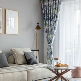 Cortinas Opacas Nórdicas Con Estampado De Plantas Para Sala De Estar Y Dormitorio