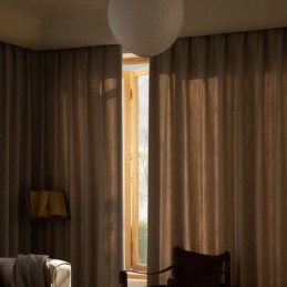 Cortinas Opacas Modernas De Jacquard De Color Liso Para Sala De Estar