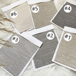 Cortinas Opacas Modernas De Jacquard De Color Liso Para Sala De Estar