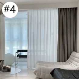 Cortinas Opacas Modernas De Jacquard De Color Liso Para Sala De Estar
