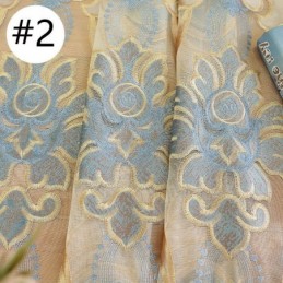 Cortina Opaca Bordada, Hecha A Medida, Estilo Europeo, Para Sala De Estar.