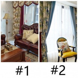 Cortina Nórdica De Jacquard, Hecha A Medida, Opaca Para Ventana De Salón O Dormitorio.