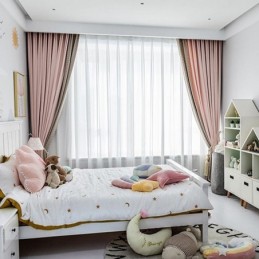 Cortina Moderna Con Costuras Hechas A Medida, Estilo Pata De Gallo, Opaca, Para Sala De Estar Y Dormitorio.