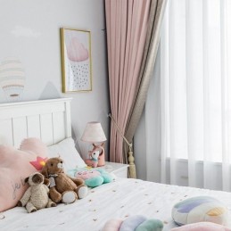 Cortina Moderna Con Costuras Hechas A Medida, Estilo Pata De Gallo, Opaca, Para Sala De Estar Y Dormitorio.