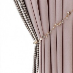 Cortina Moderna Con Costuras Hechas A Medida, Estilo Pata De Gallo, Opaca, Para Sala De Estar Y Dormitorio.